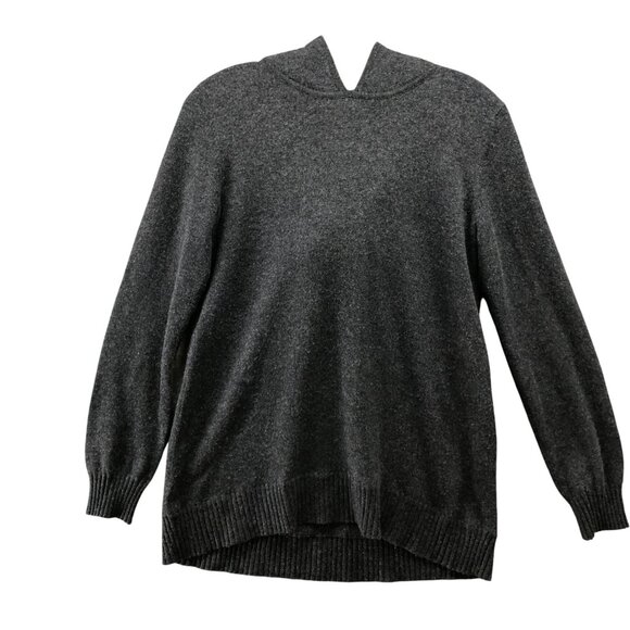 The Cashmere Project 100% Cashmere Sweater Hoodie Womens S Gray Pullover Relaxed - Picture 1 of 8
